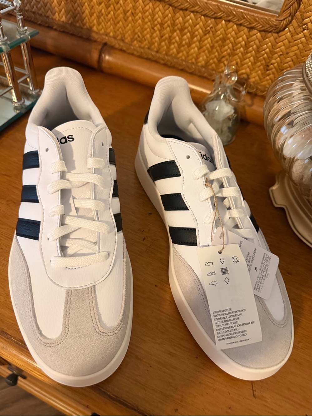 adidas White Black Athletic Sneakers